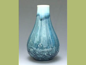 Ice Blue Web Vase